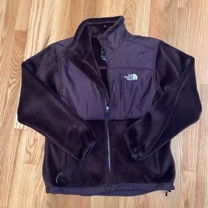 The North Face fleece zip up, size medium, Plum